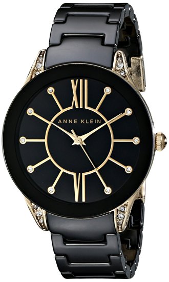 Anne Klein Ceramic Ladies Watch AK-1672BKGB