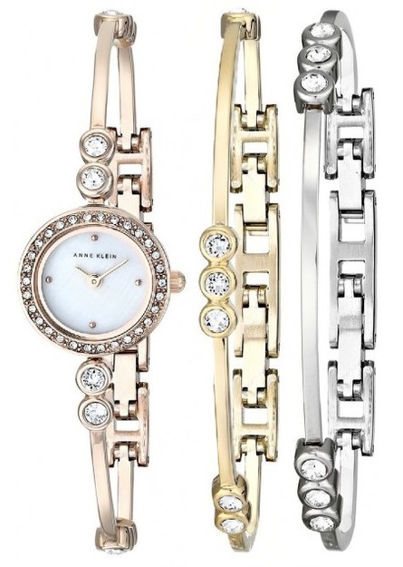 Anne Klein Bracelet and Ladies Watch AK-1690TRST