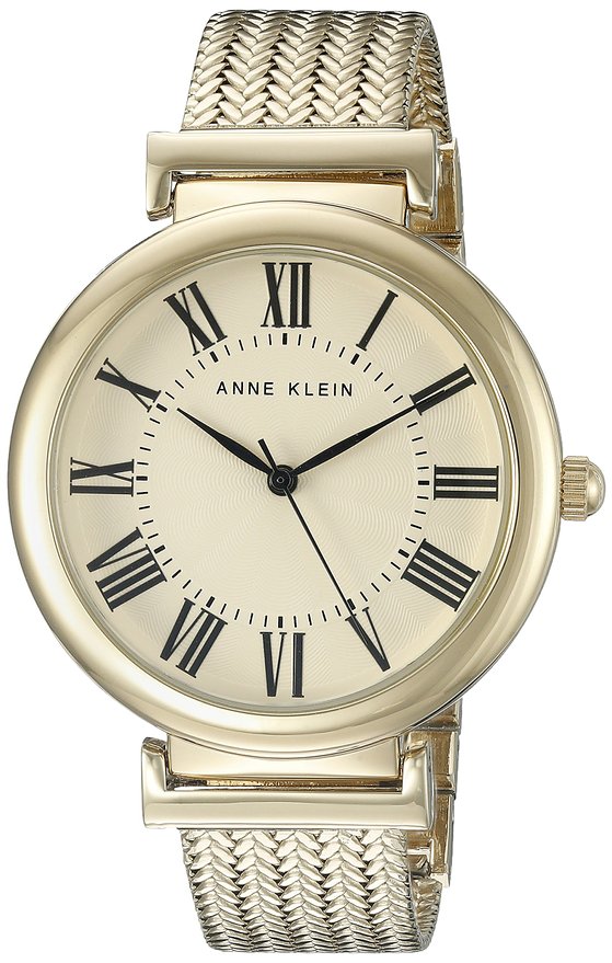 Anne Klein Gold-Tone Stainless Steel Ladies Watch AK-2134CRGB