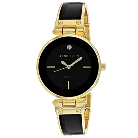 Anne Klein Classic Crystal Bangle Ladies Watch AK-2898BKGB