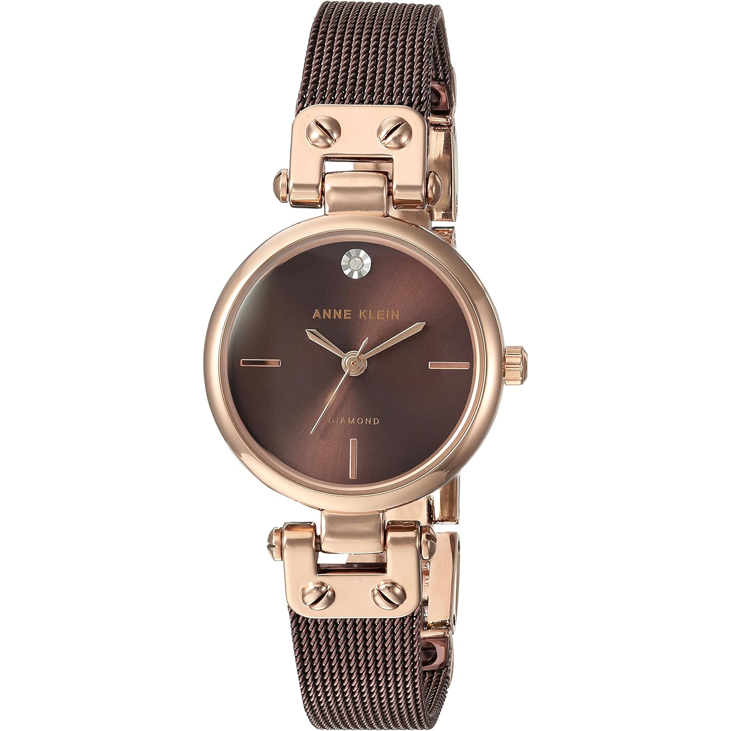 Anne Klein Brown Stainless Steel Ladies Watch AK-3003RGBN