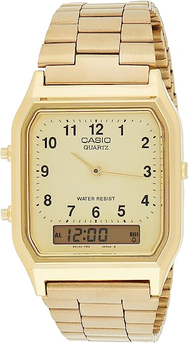 Casio Gold Analog & Digital Mens Watch AQ230GA-9B