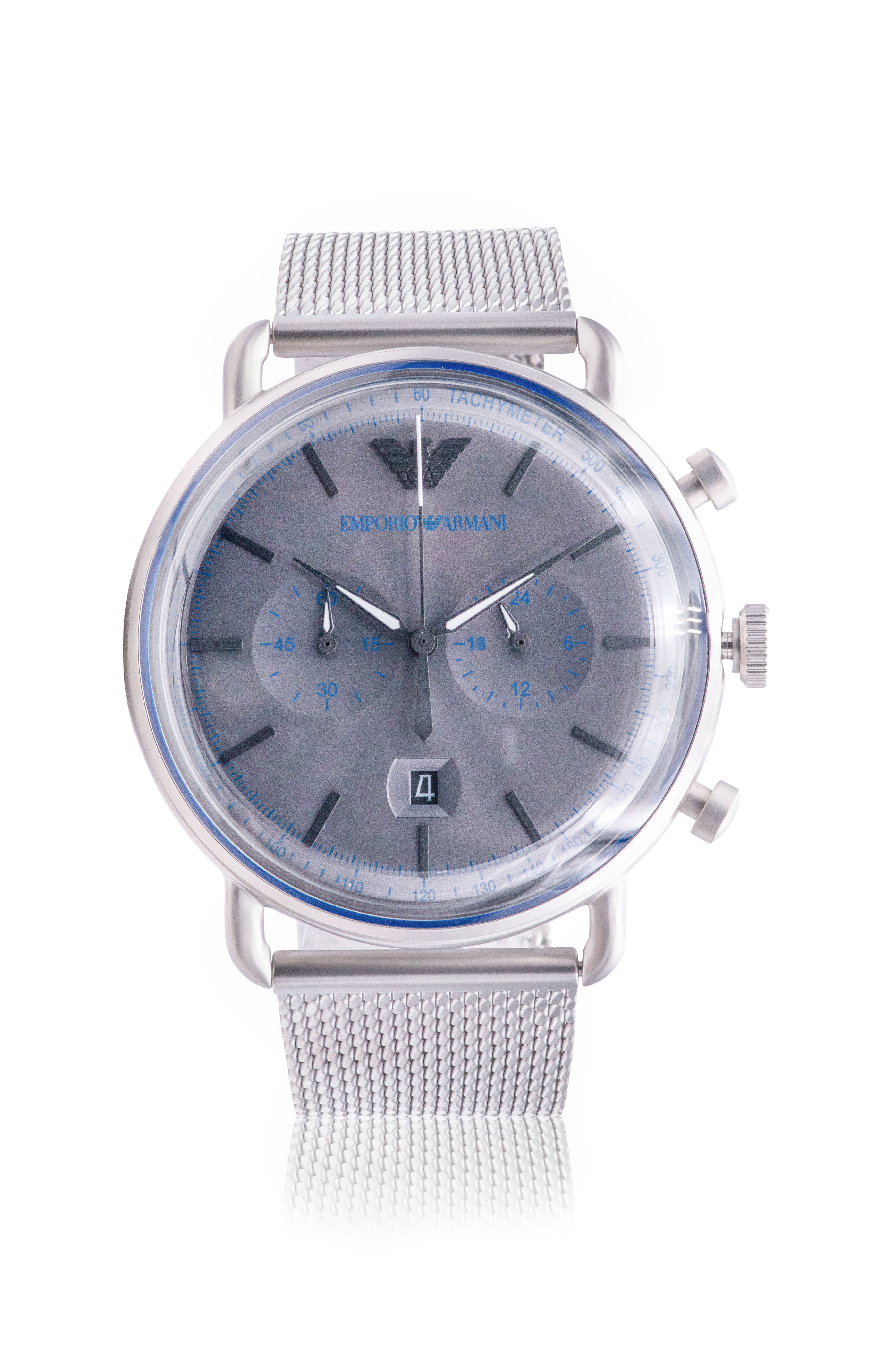 Emporio Armani Mesh Stainless Steel Mens Watch AR11383