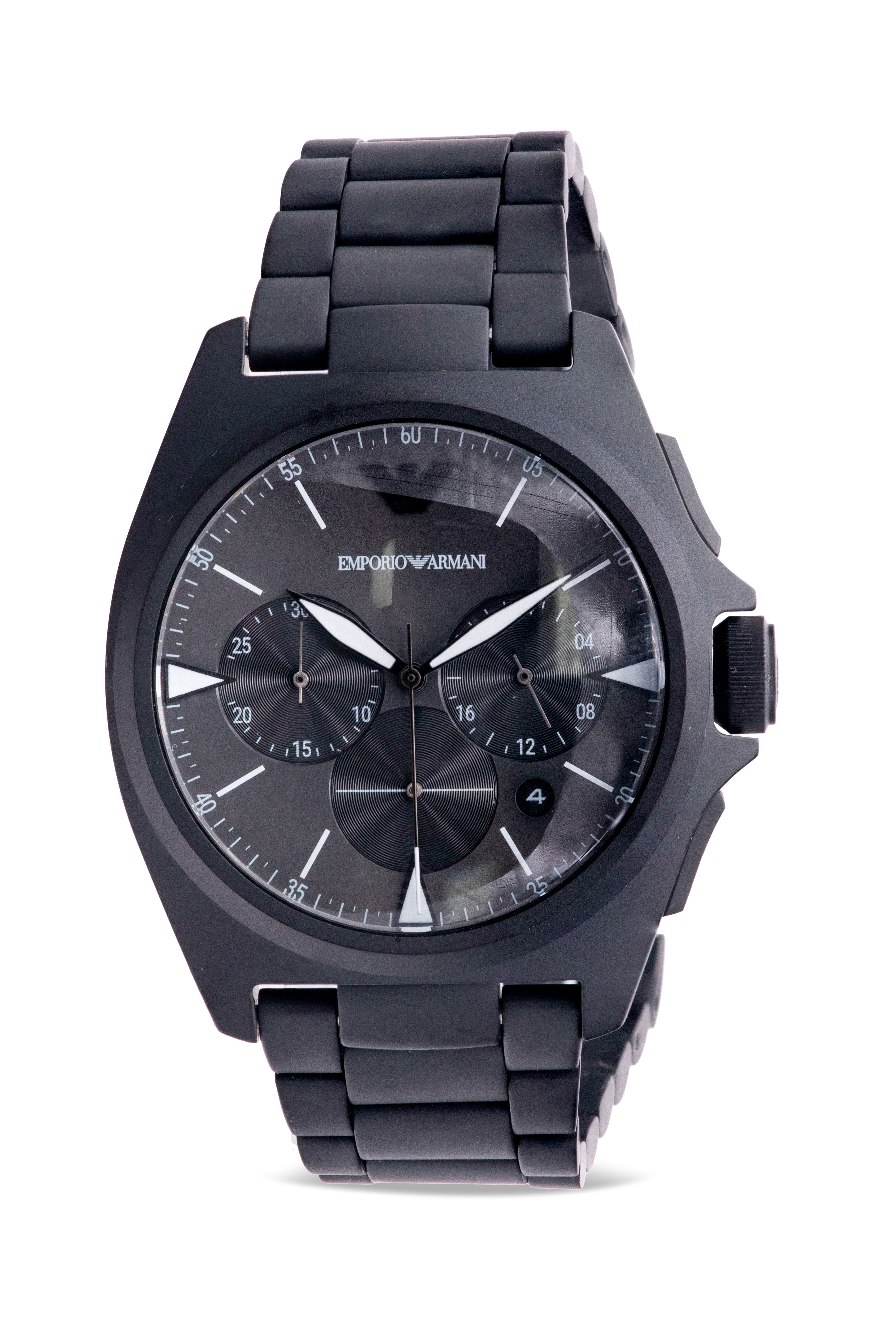 Emporio Armani Black Stainless Steel Mens Watch AR11412