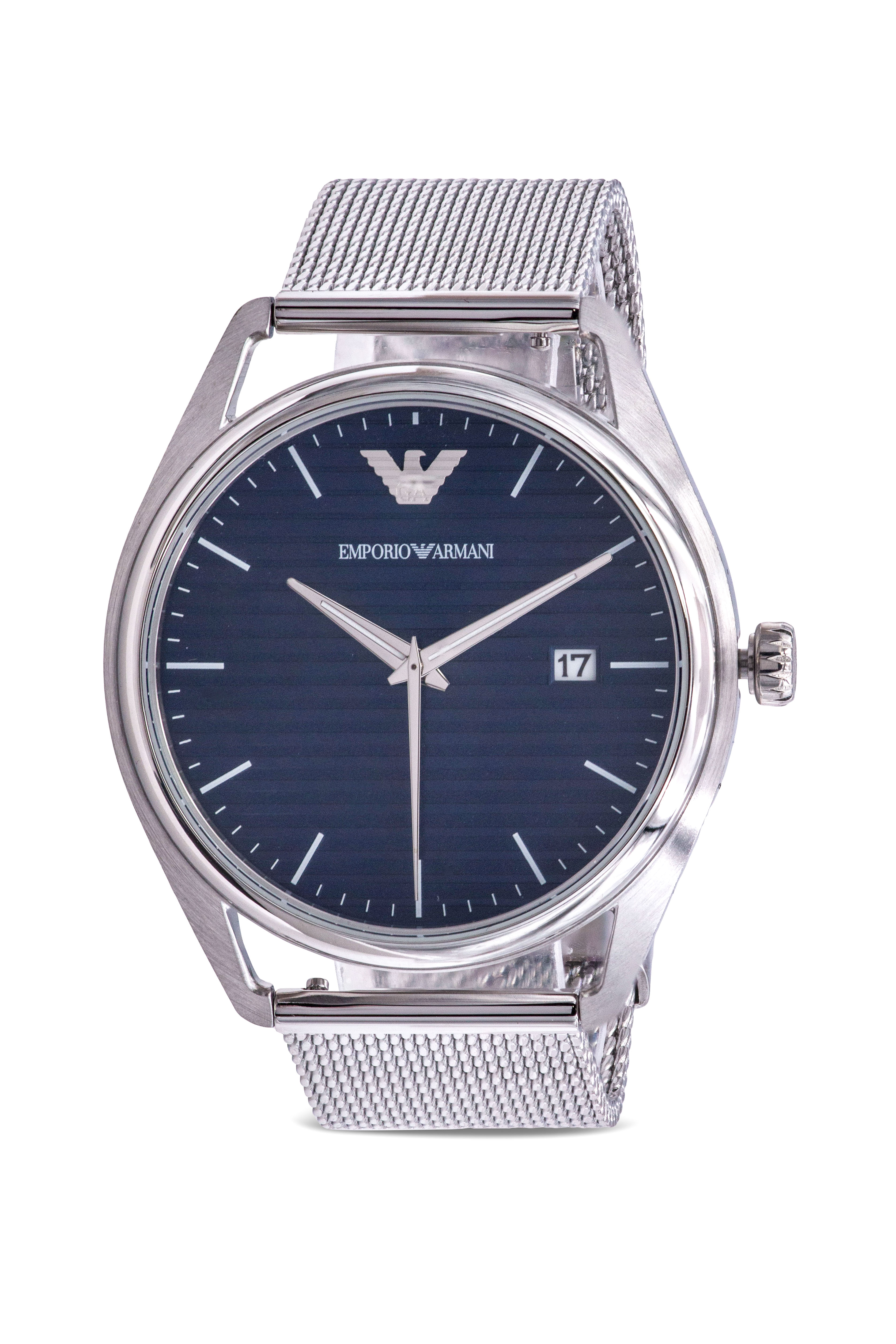 Emporio Armani Stainless Steel Mesh Mens Watch and Interchangeable Strap AR80054