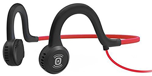 AfterShokz Sportz Titanium Open Ear Wired Bone Conduction Headphones - Lava Red - AS401LR - (Open Box)