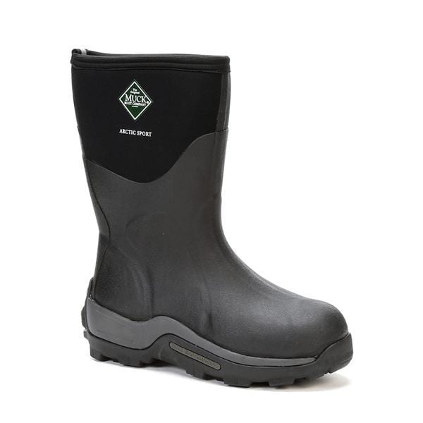 Muck Boot Mens Arctic Sport Mid Insulated Waterproof Boot - Black - 15