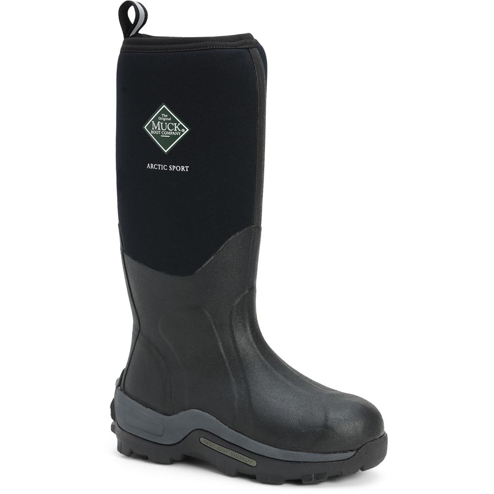 MUCK BOOT Mens Arctic Sport Tall Boot - Black - 8