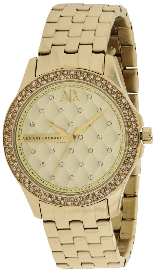 Armani Exchange Gold-Tone Ladies Watch AX5216 - (Open Box)