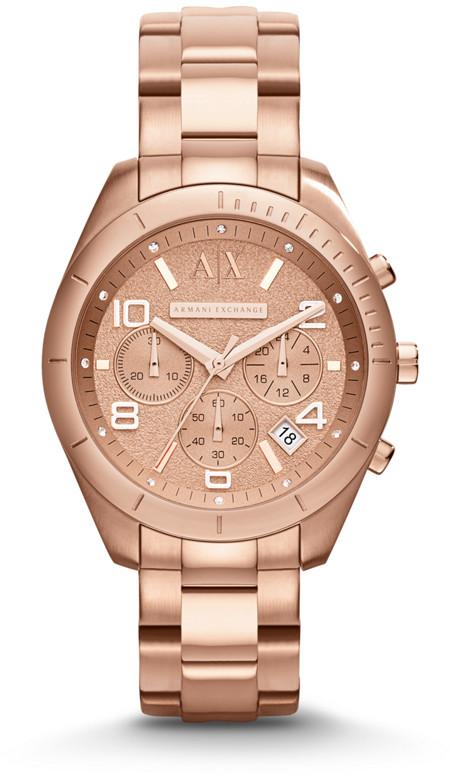 Armani Exchange Rose Gold-Tone Ladies Watch AX5501 - (Open Box)