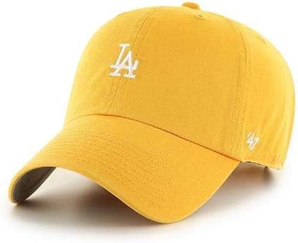 47 Brand Los Angeles Dodgers Base Runner Clean Up Cap - Gold - One Size Fits Most