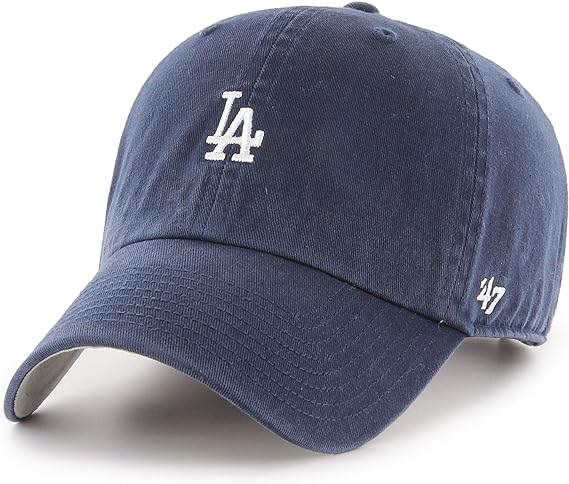 47 Brand Los Angeles Dodgers Base Runner Clean Up Cap - Navy - One Size Fits Most