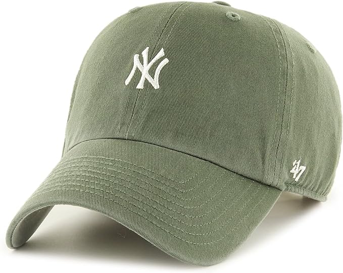 47 Brand New York Yankees Base Runner Clean Up Cap - Moss - One Size