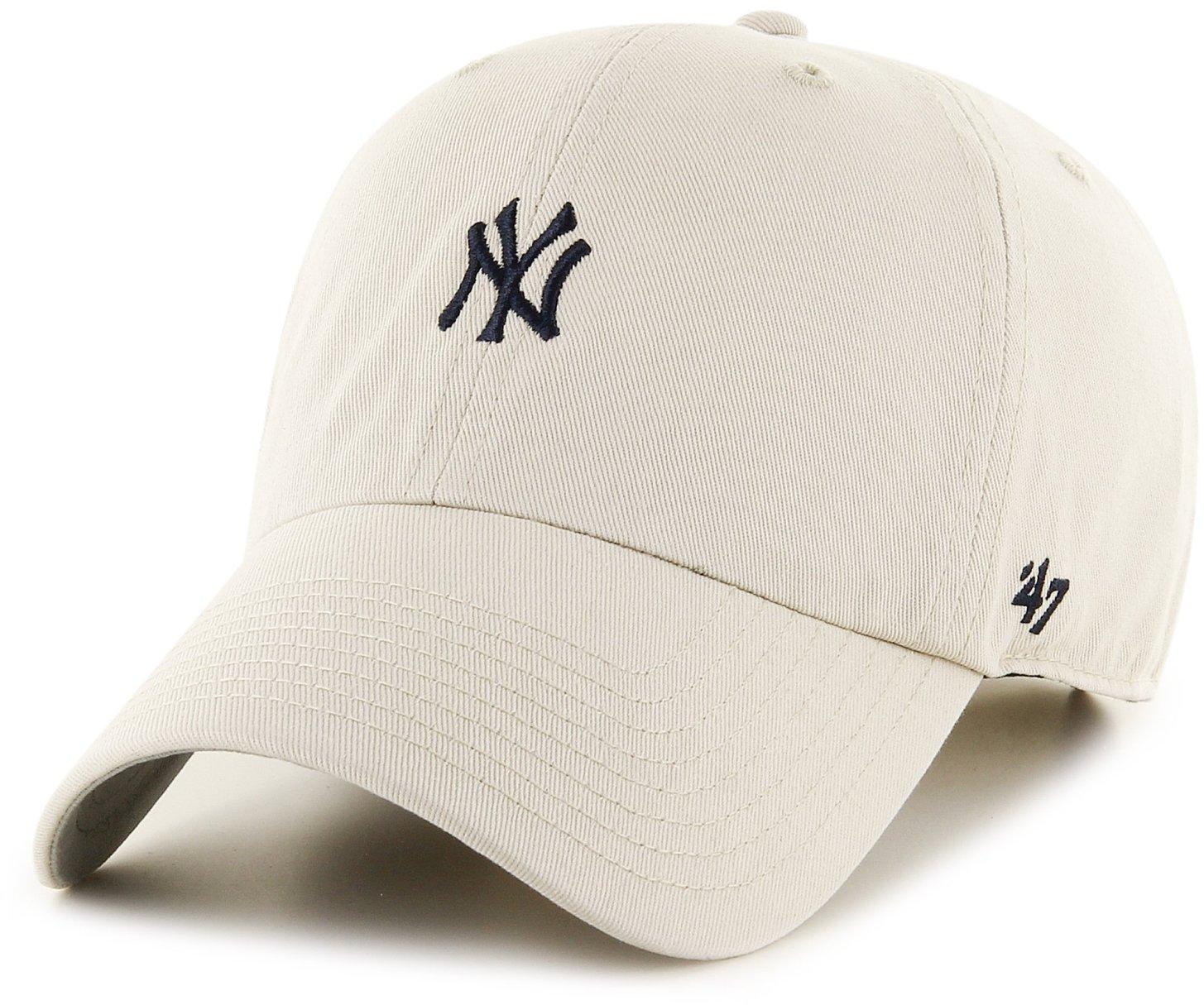47 Brand New York Yankees Base Runner Clean Up Cap - Natural - One Size Fits Most