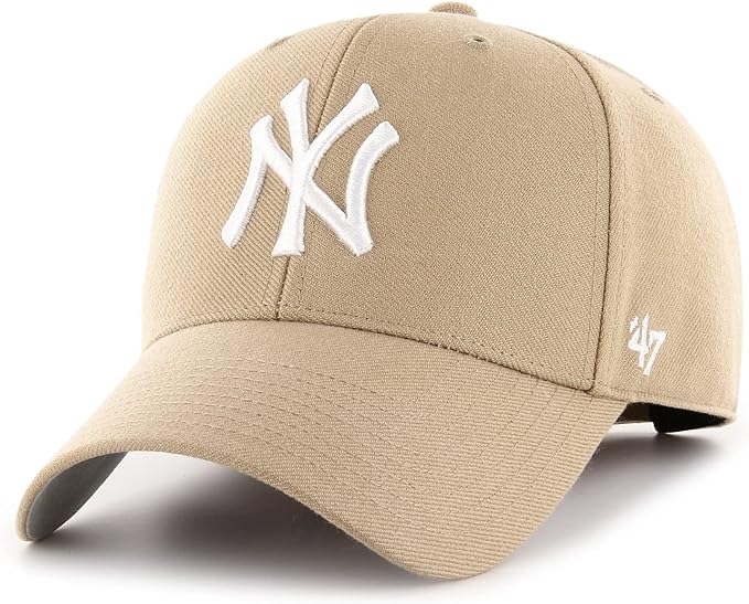 47 Brand New York Yankees Clean Up Cap - Khaki - One Size Fits Most