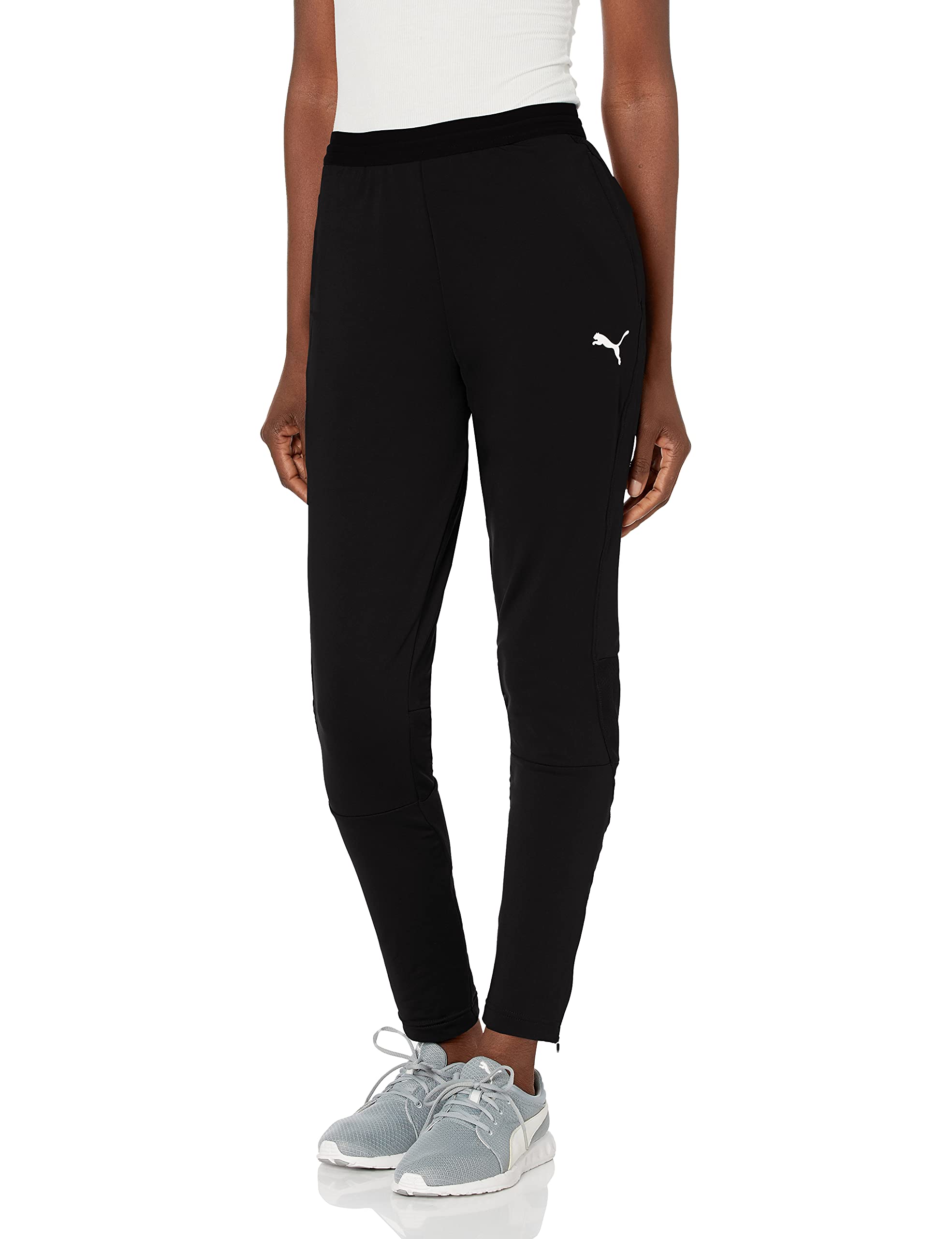 PUMA Womens Liga Training Pants - Black/White - X-Small