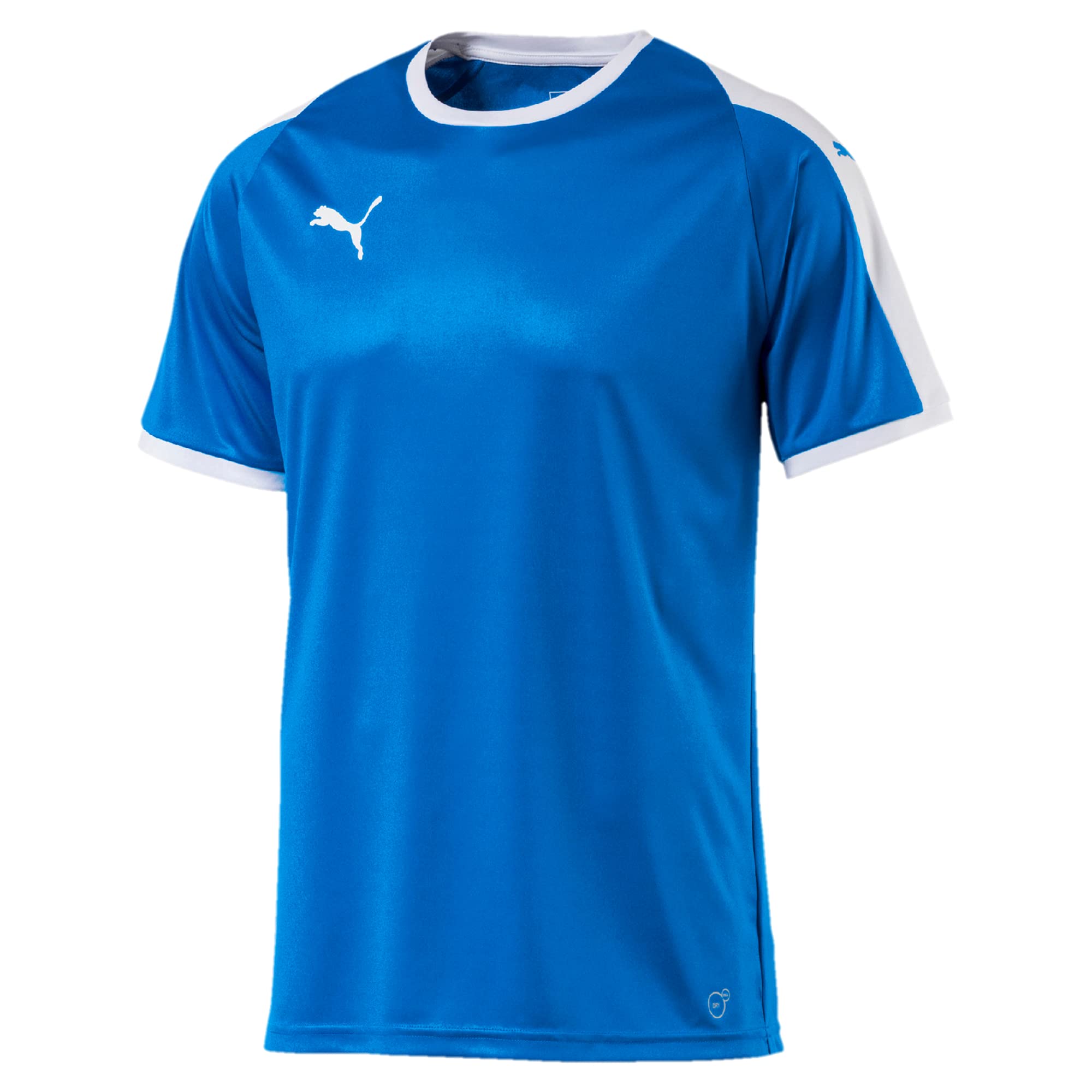 PUMA Mens Liga Jersey - Electric Blue Lemonade/White - Large