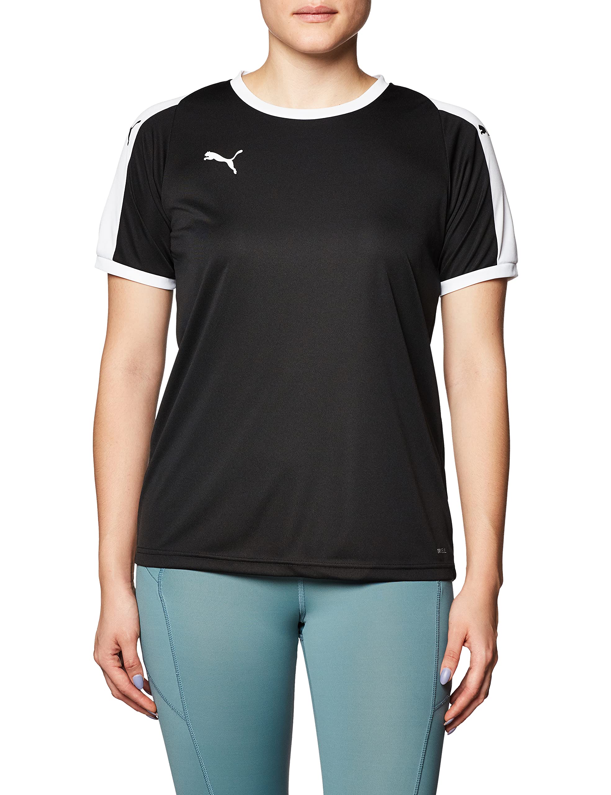 PUMA Womens Liga Jersey - Black/White - X-Small