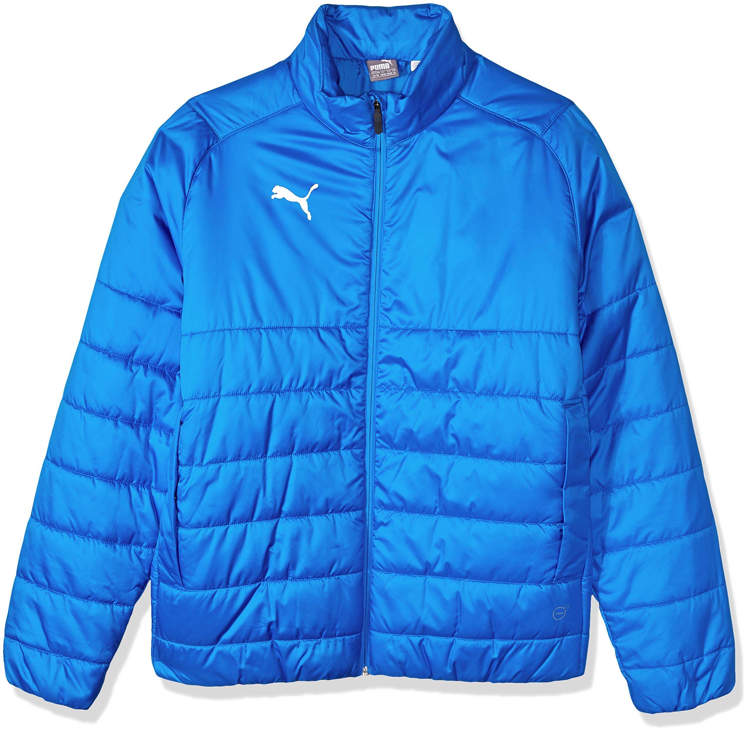 PUMA Mens Liga Casuals Padded Jacket - Electric Blue Lemonade/White - Large