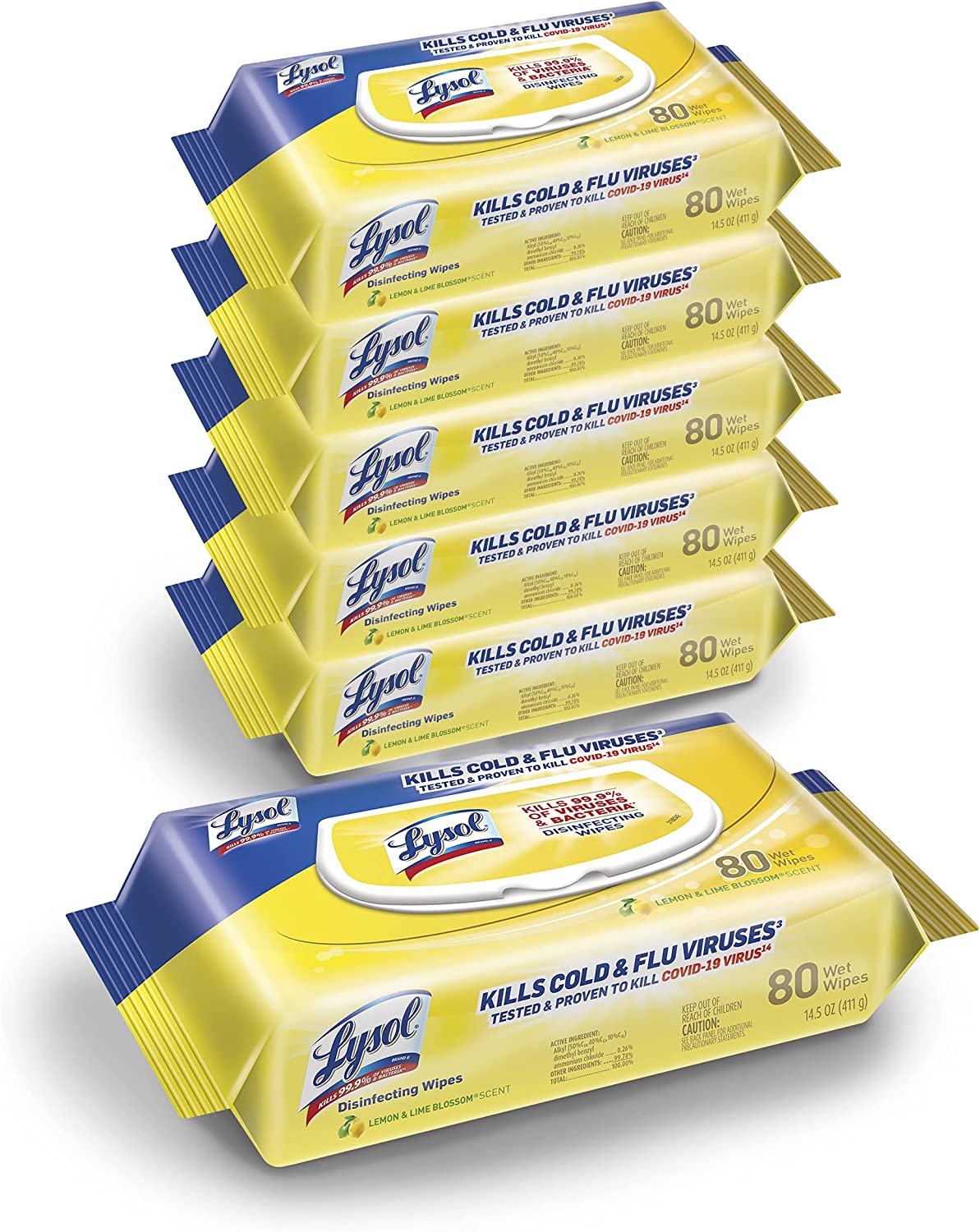 Lysol Handi-Pack Wipes - Lemon and Lime Blossom  (6pk)