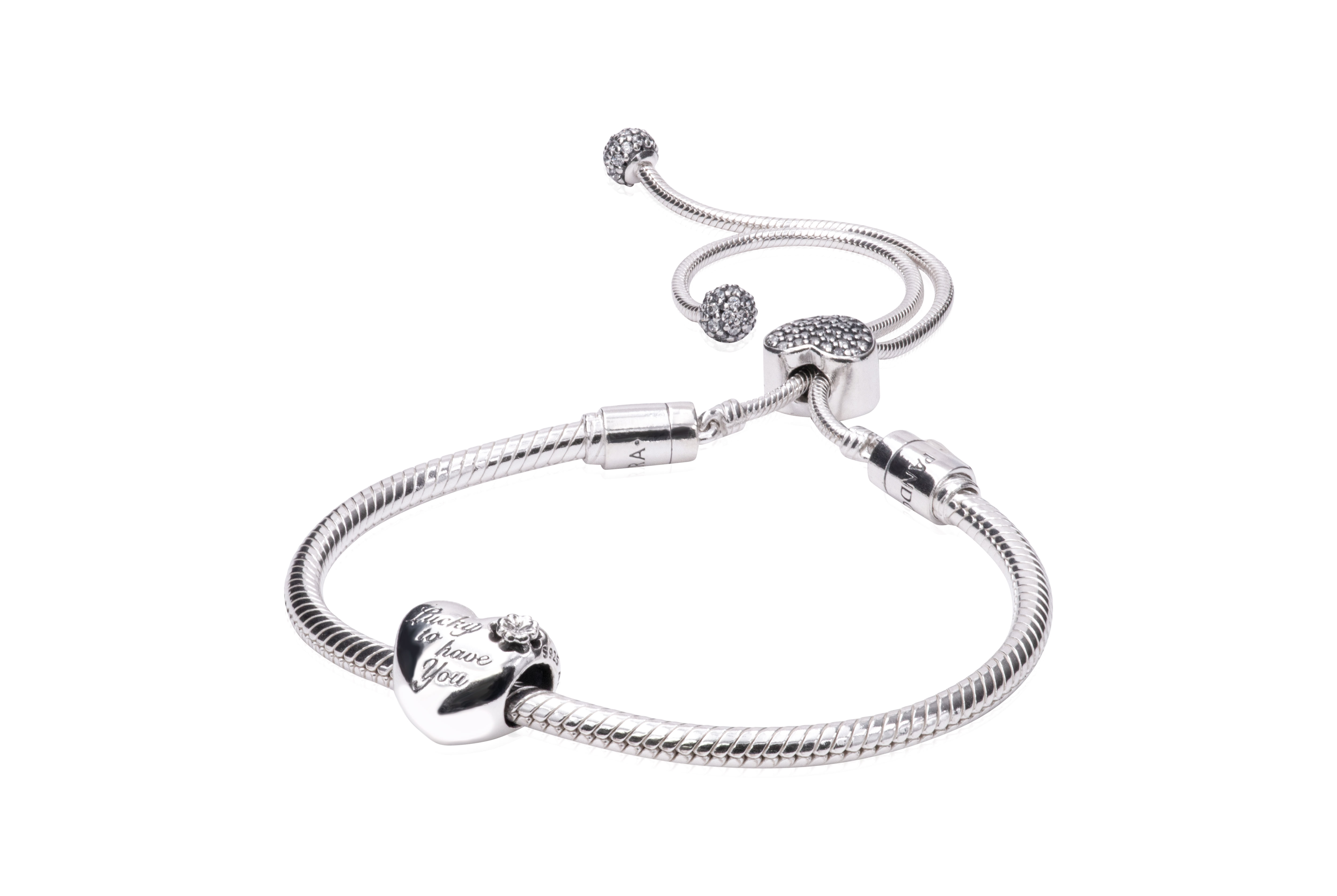 Pandora Heart & Clover Bracelet Gift Set