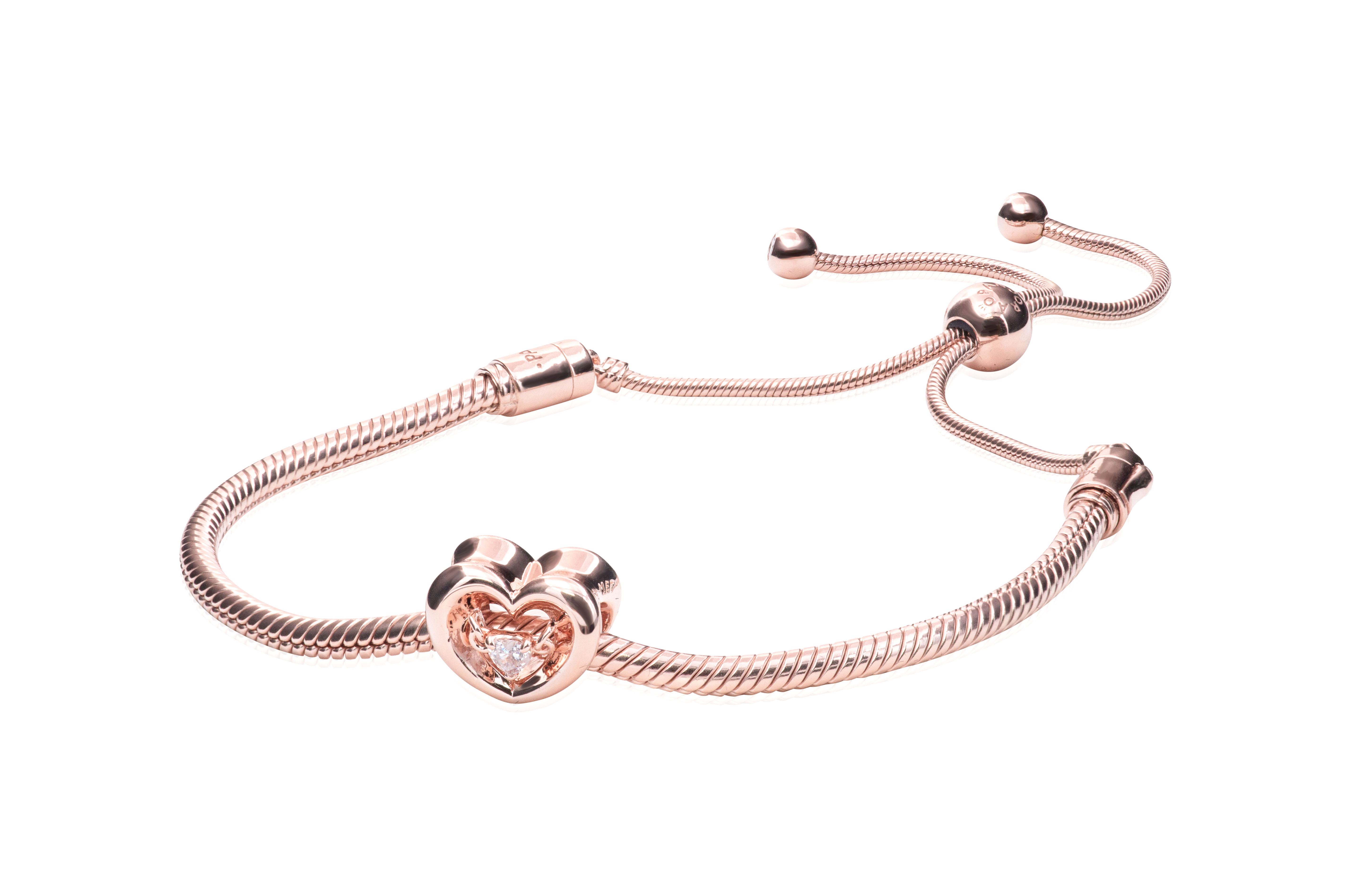 Pandora Radiant Heart Bracelet Gift Set - Rose Gold-Plated