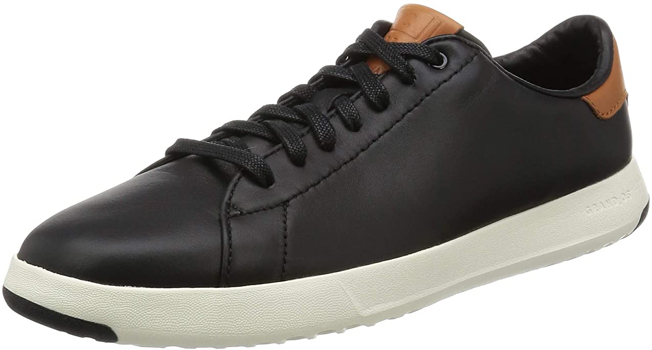 Cole Haan Mens Grandpro Tennis Fashion Sneaker - Black/British Tan - 11.5