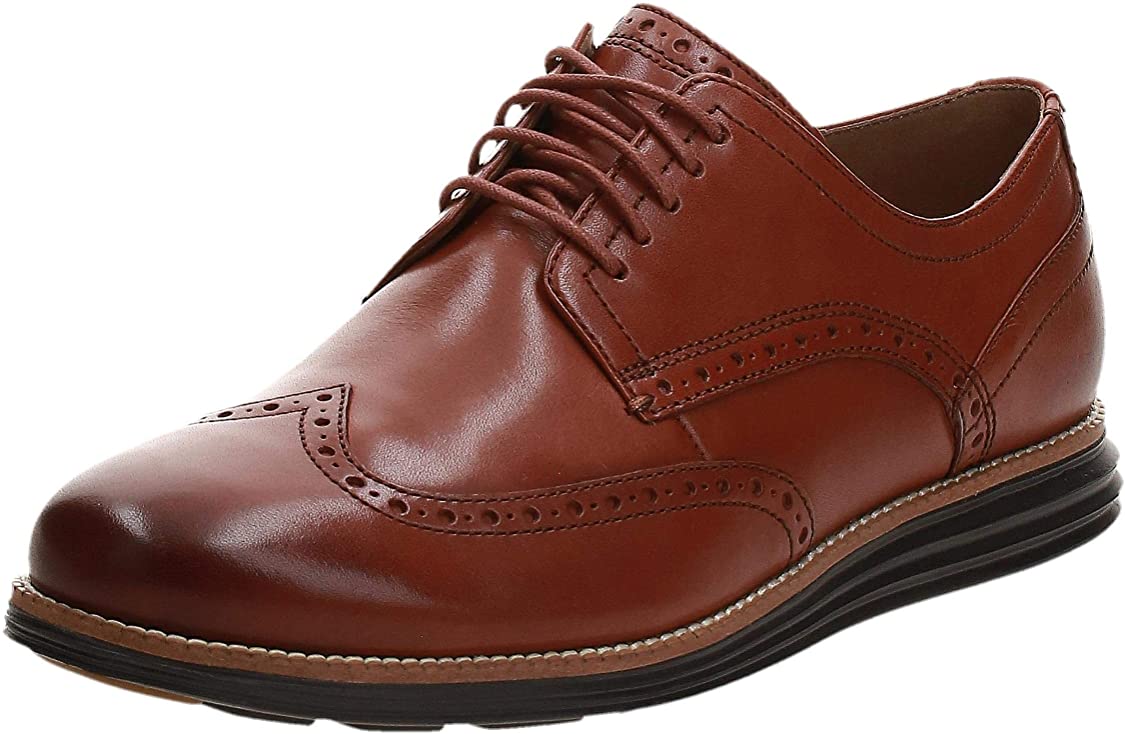 Cole Haan Mens Original Grand Shortwing Oxford Shoe - woodbury/java - 12