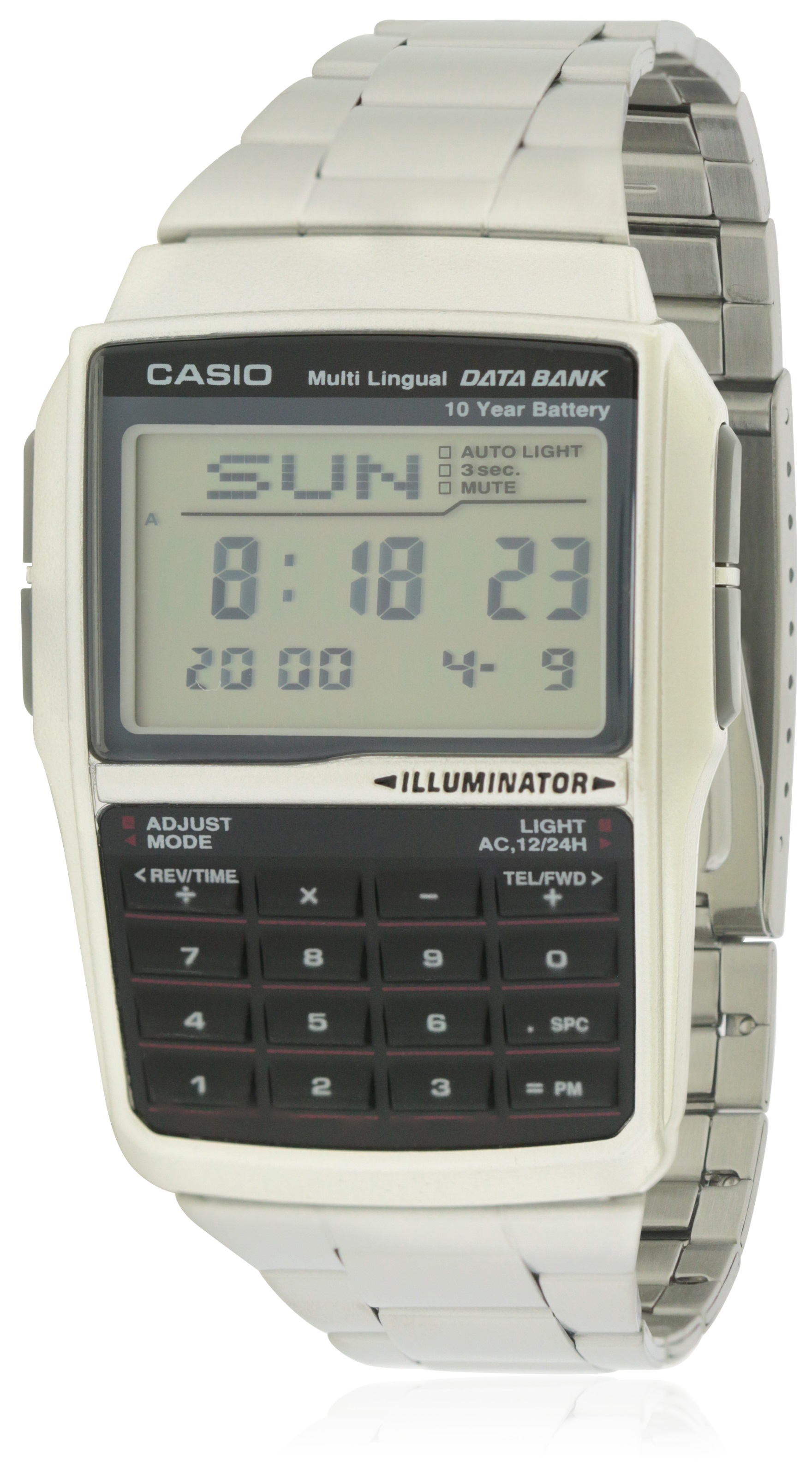 Casio Data Bank Stainless Steel Mens Watch DBC32D-1A