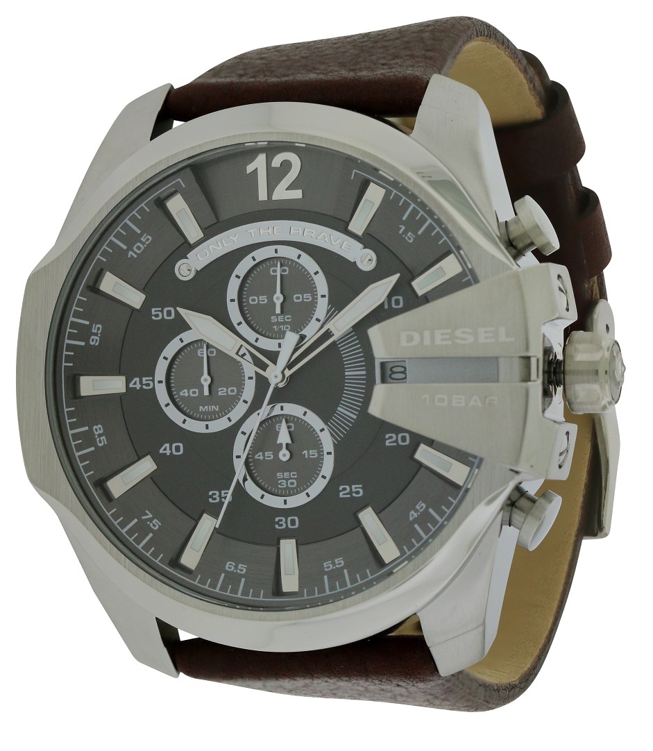 Diesel Mega Chief Chronograph Leather Mens Watch DZ4290