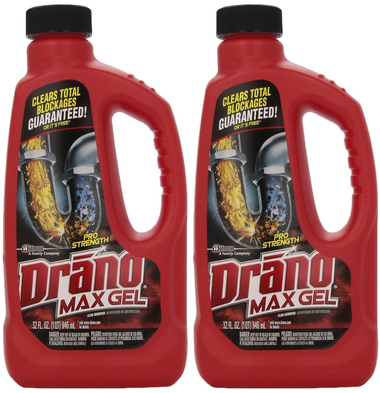 Drano Max Clog Remover (Pack of 2) 32 oz
