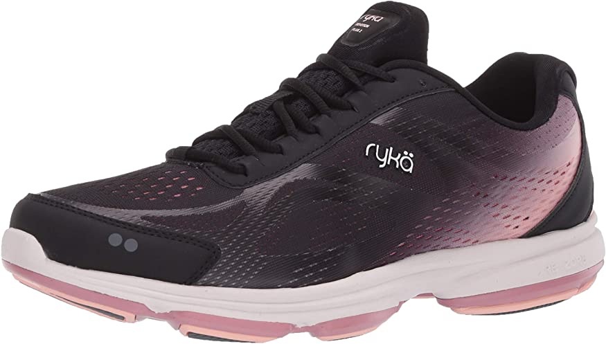 Ryka Womens Devotion Plus 2 Walking Shoe - Black Rose - 10