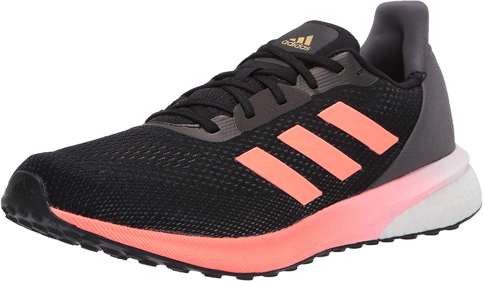 adidas Mens Astrarun M Sneaker - core Black/Signal Coral/Grey Five - 11.5