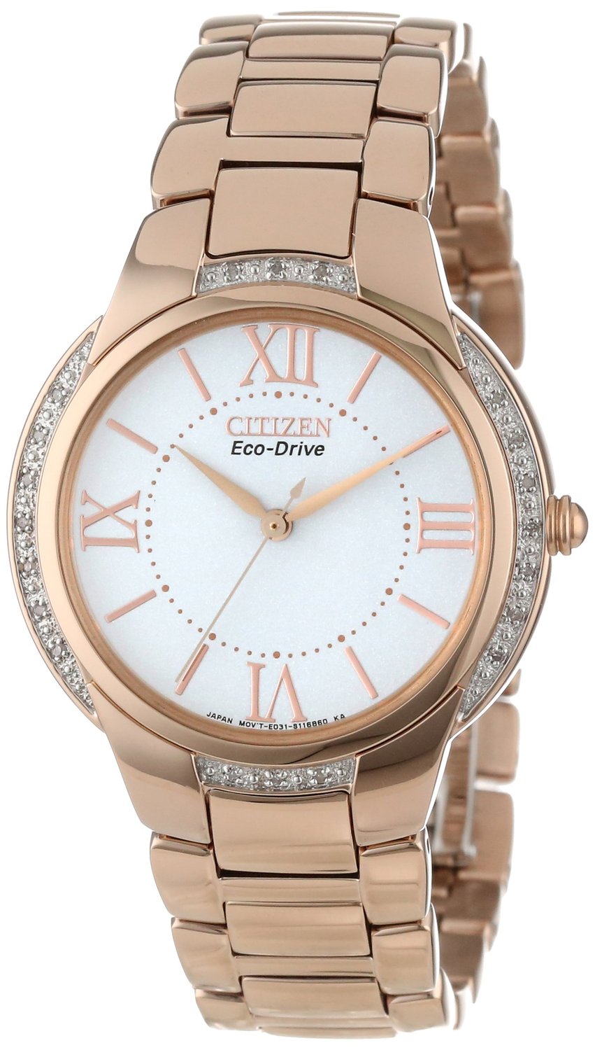 Citizen Eco-Drive Ciena Rose Gold-Tone Ladies Watch EM0093-59A