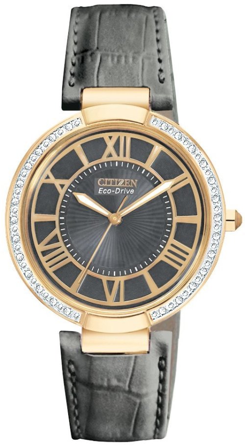 Citizen (Open Box) Eco-Drive d Orsay Leather Ladies Watch EM0103-06H