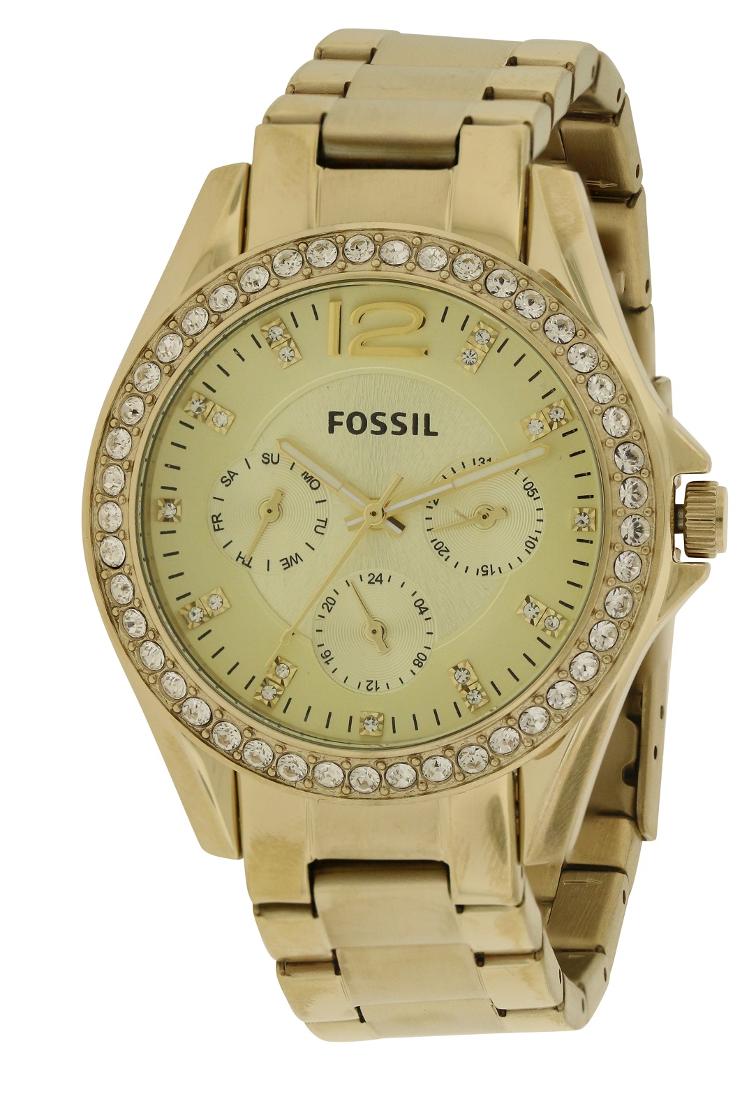 Fossil Riley Gold-Tone Ladies Watch ES3203