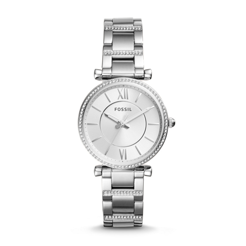 Fossil Carlie Stainless Steel Ladies Watch ES4341