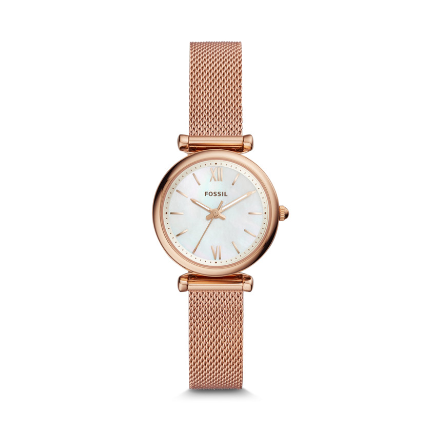 Fossil Carlie Mini Stainless Steel Mesh Ladies Watch ES4433