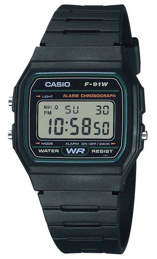 Casio Black Digital Mens Watch F-91W-3HDG
