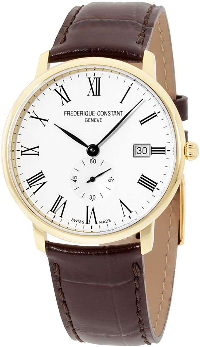 Frederique Constant Slim Line Leather Mens Watch FC-245WR5S5