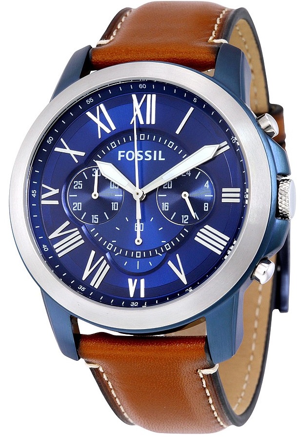 Fossil Grant Chronograph Leather Mens Watch FS5151