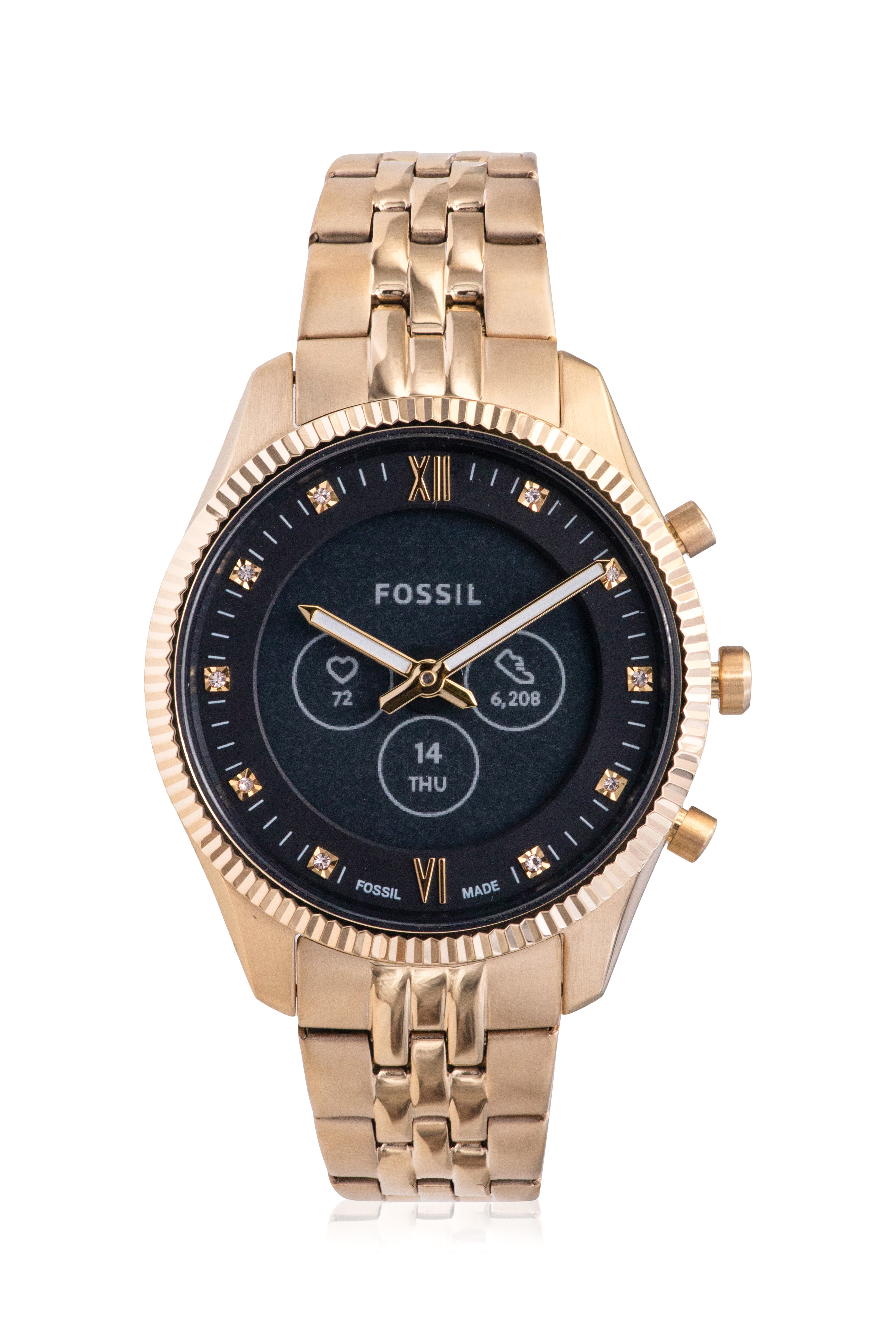 Fossil Hybrid Smartwatch HR Scarlette Gold-Tone Stainless Steel FTW7045