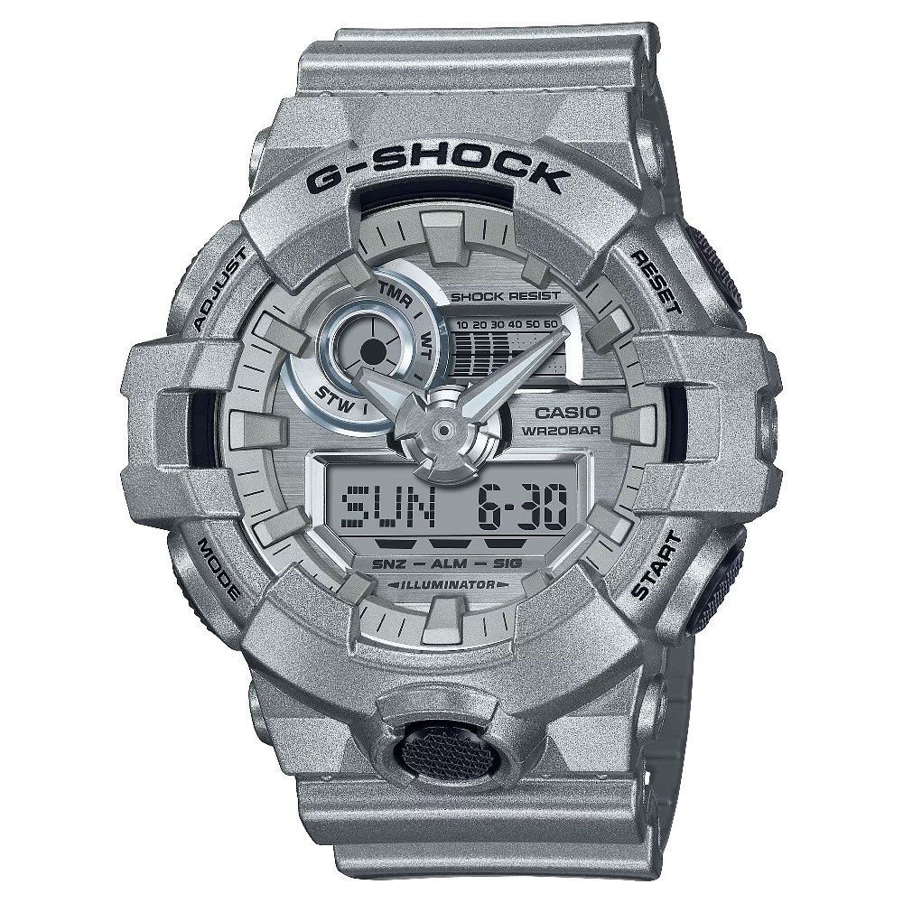 Casio G-Shock Retro Futuristic Metallic Silver GA700FF-8A