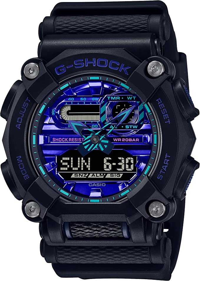 Casio G-Shock Analog-Digital Virtual Blue Mens Watch GA900VB-1A