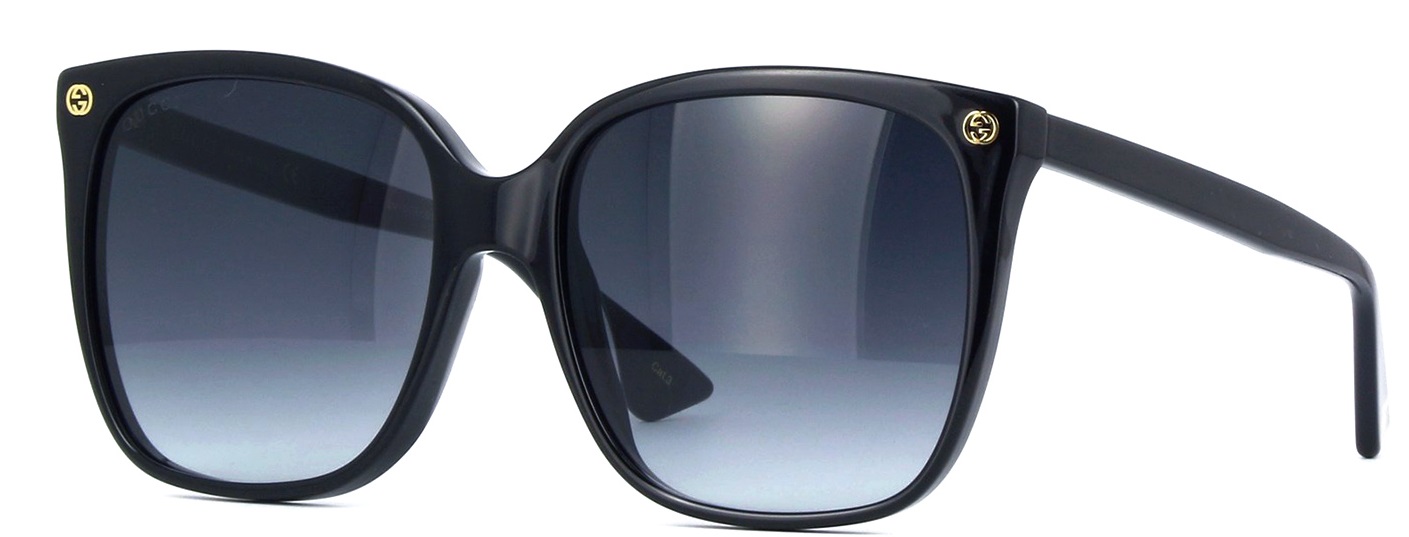 Gucci Black Square Sunglasses GG0022S-001