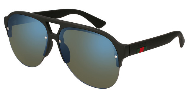 Gucci Blue Aviator Mens Sunglasses