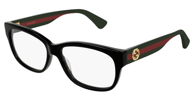 Gucci Black Full Rim Ladies Eyeglasses