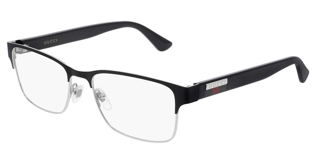 Gucci Semi-Rimless Mens Eyeglasses