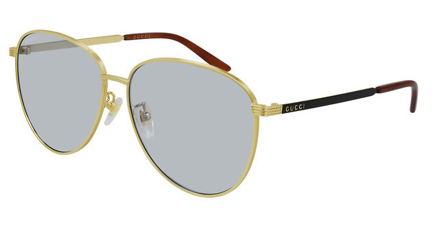 Gucci Gold Pilot Unisex Sunglasses