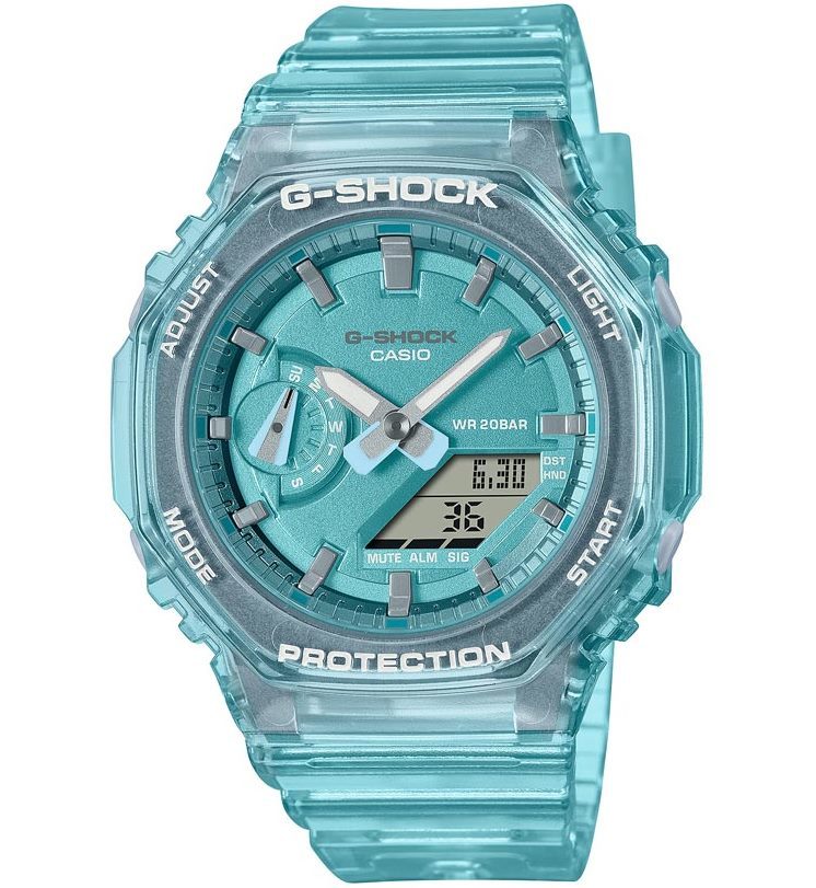 Casio G-Shock Translucent Digital Analog Ladies Watch GMAS2100SK-2A